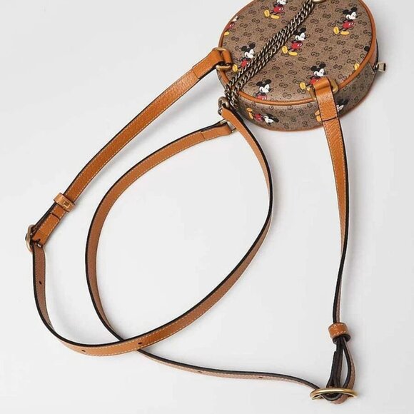 Gucci x Disney Brown GG Coated Canvas Mickey Mouse Mini Backpack Bag - Picture 2 of 11